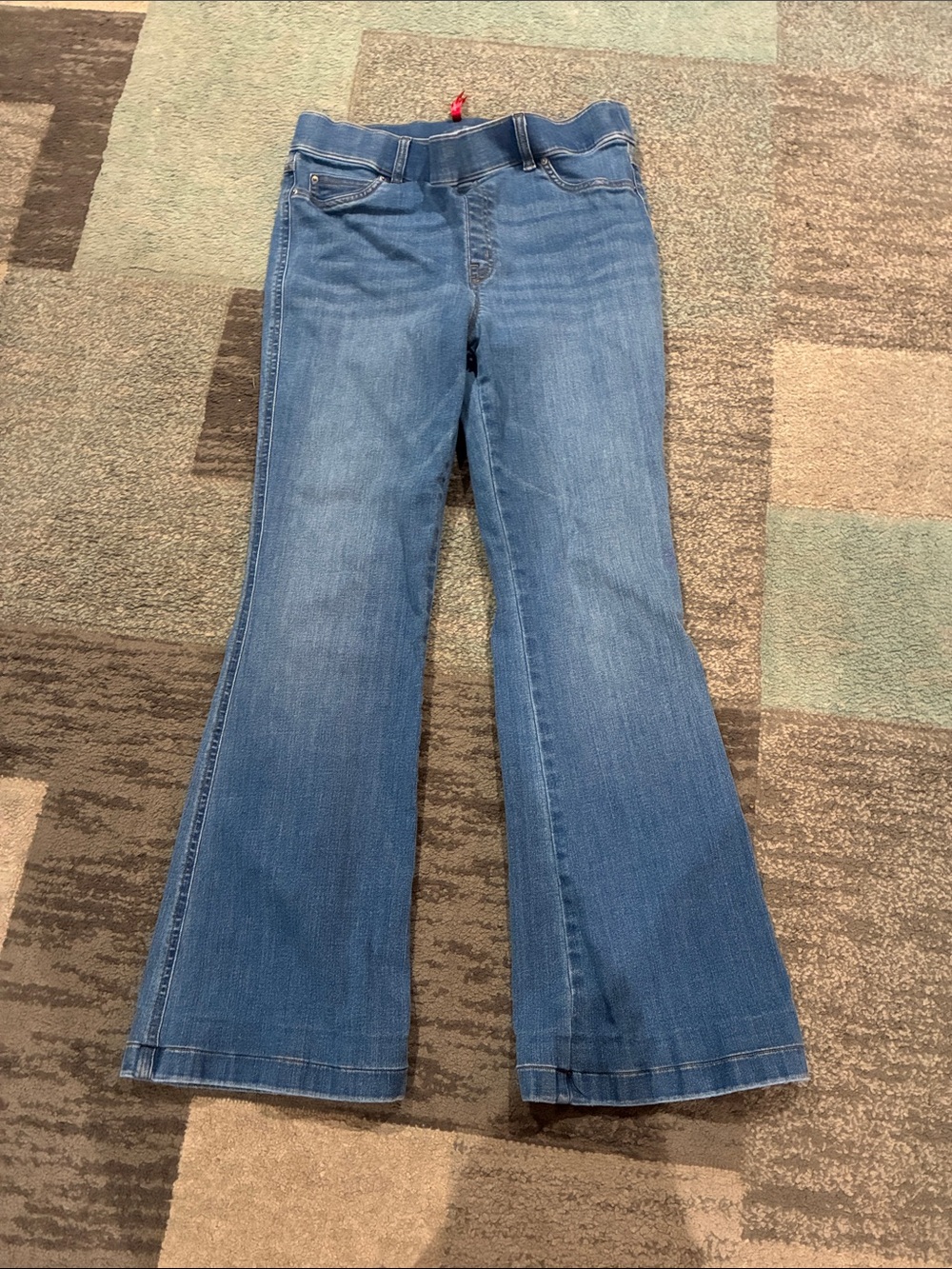 SPANX Women's Light Blue Flare Jeans
